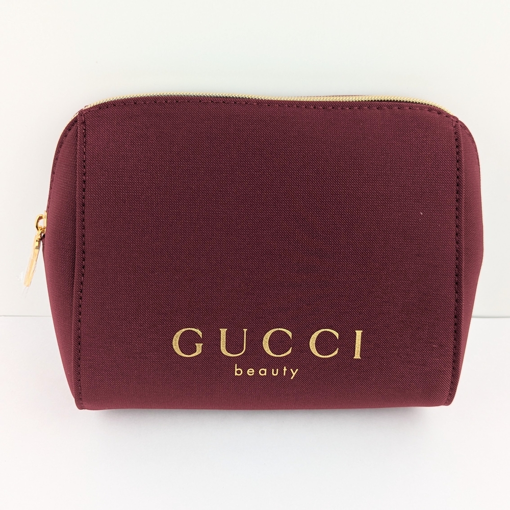 Gucci Beauty Burgundy Cosmetics Bag - Picture 2 of 6